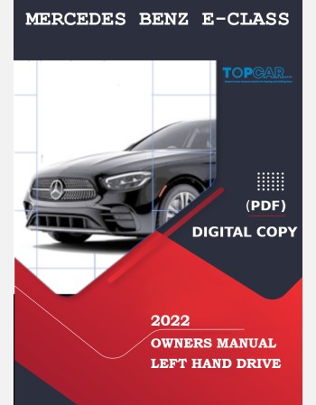mercedes benz e class 2022 owners manual